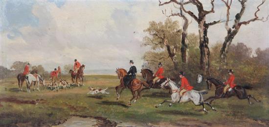 This hunting scene by Rudolf Stone (19th/20thC.)  sold for £360 in March