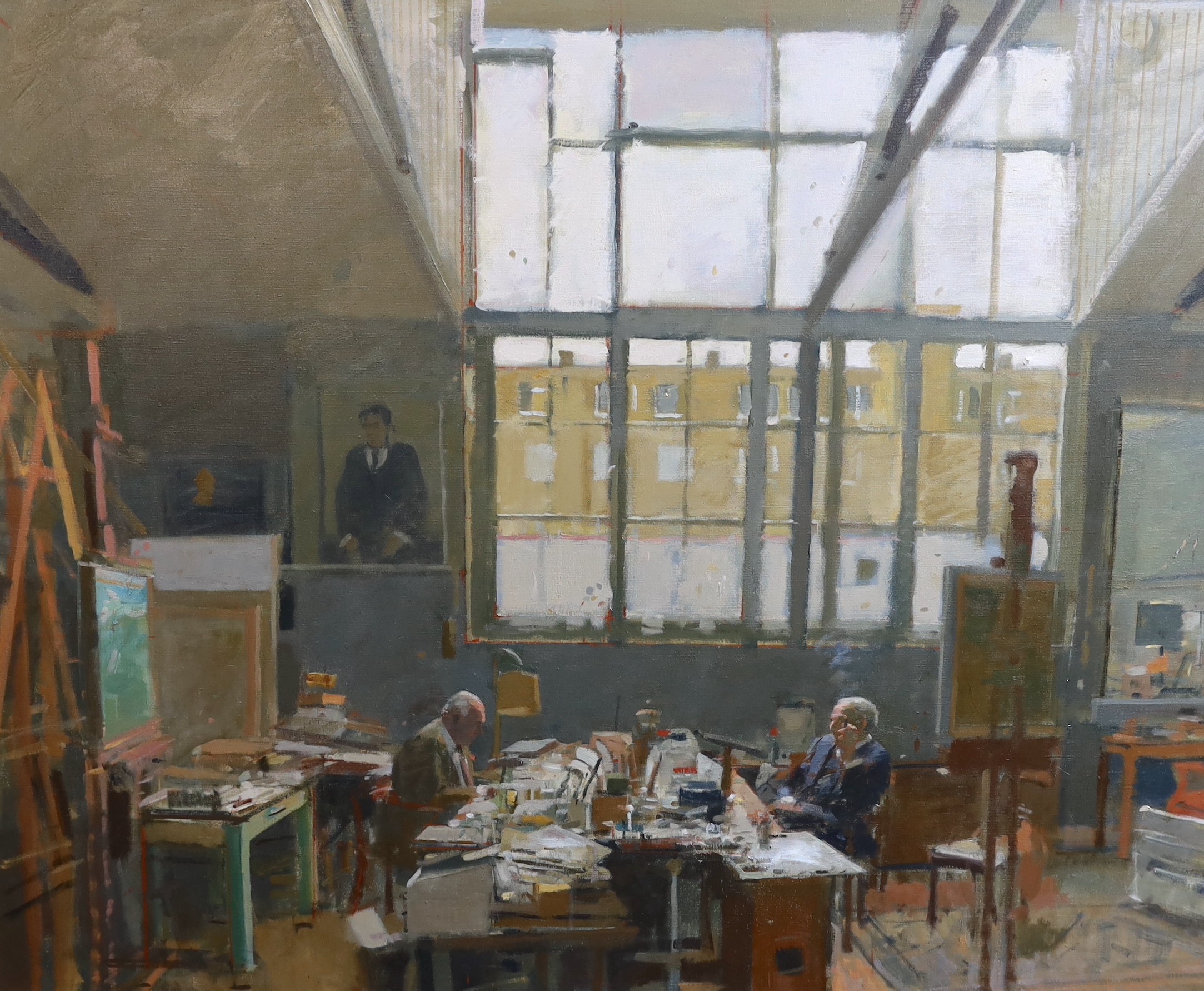 Ken Howard (b.1932), 'Robert Buhler and Bill Michael at 3 Avenue Studios