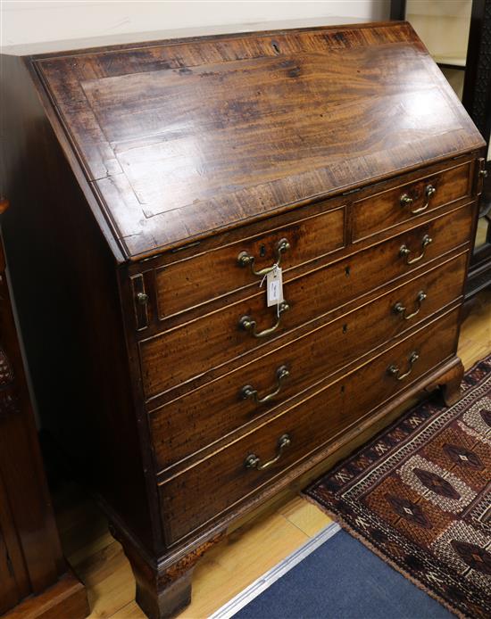 George III mahogany bureau