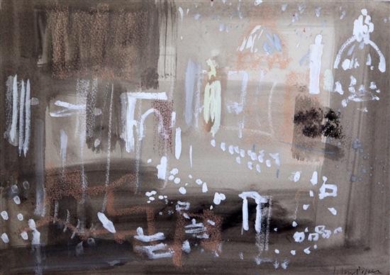 John Piper watercolour and gouache The Forum, Rome