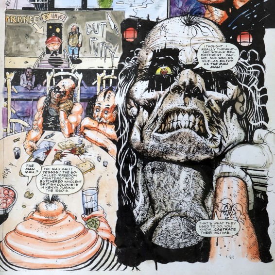 Rare works by 2000 AD comic artist John Hicklenton