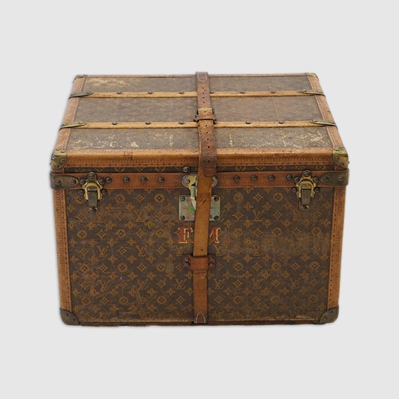 A vintage Louis Vuitton trunk
