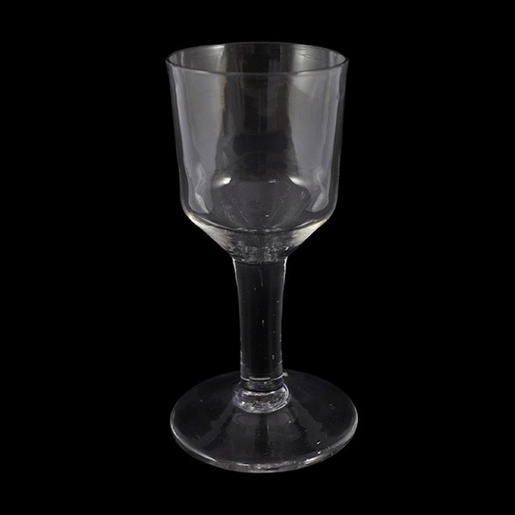 An English goblet with plain stem c.1740