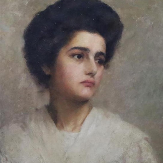 painting of woman