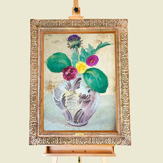 Duncan Grant (1885-1978) and George Bergen (Russian/American (1903–1984), 'Flowers in a jar'