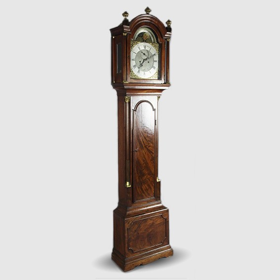  mahogany eight day longcase clock