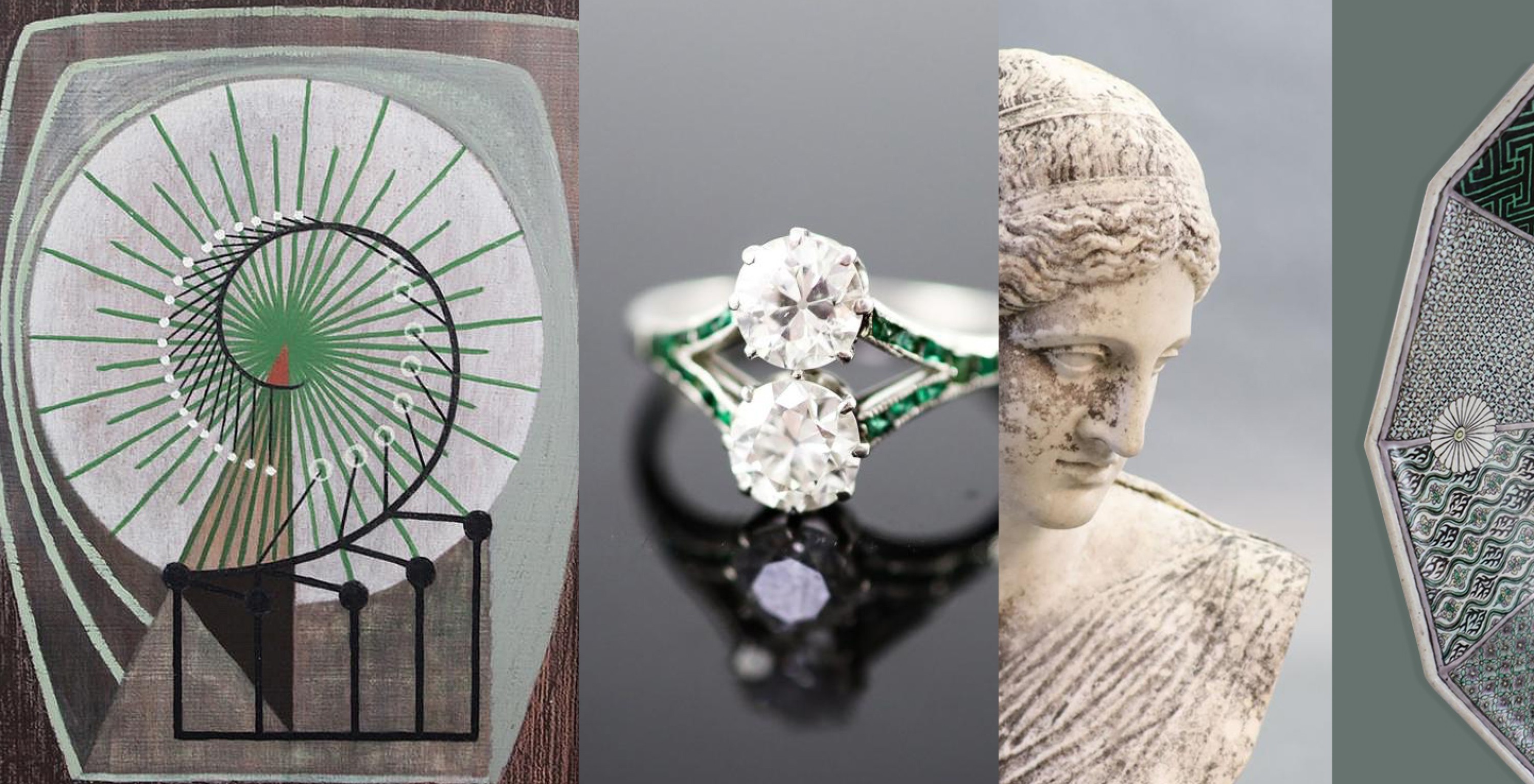 art, jewellery and sculpture items