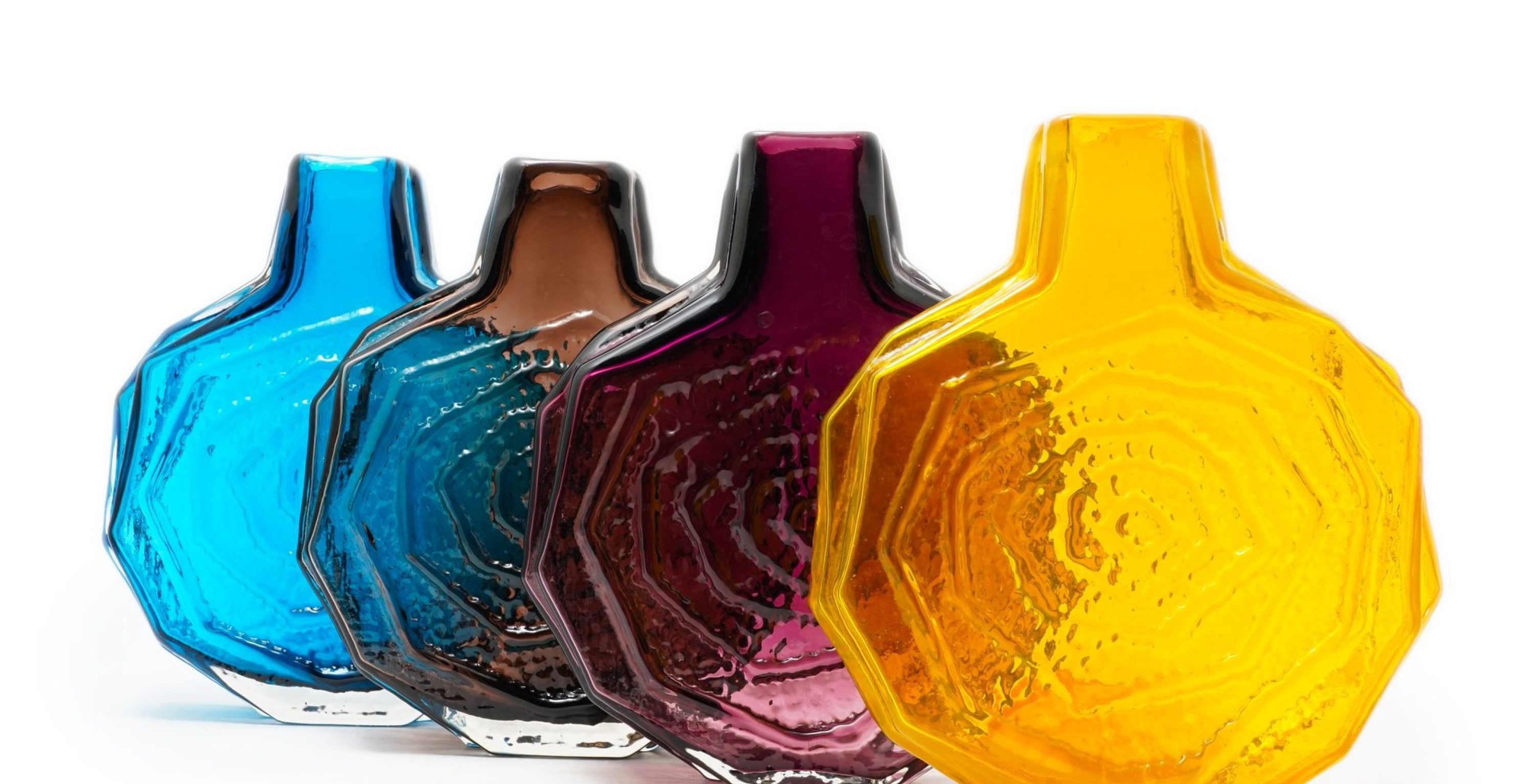 Whitefriars glass vases