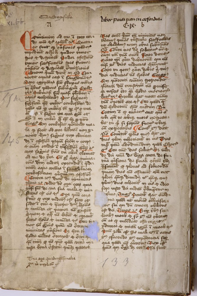 An early 15th century German manuscript volume of Lenten sermons