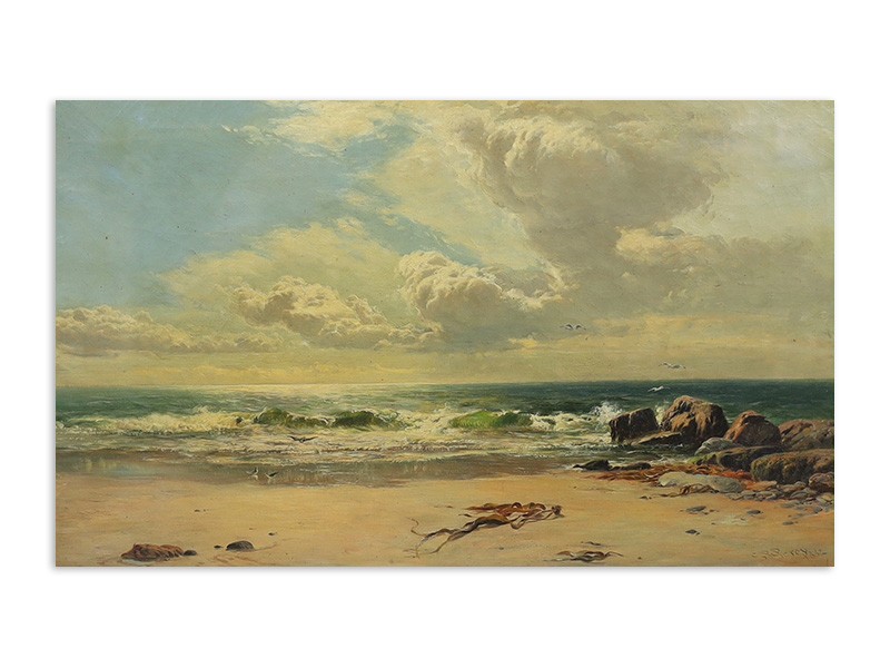Sidney Richard Percy (British, 1821-1886), 'No 2. A Bit of The Atlantic', oil on canvas