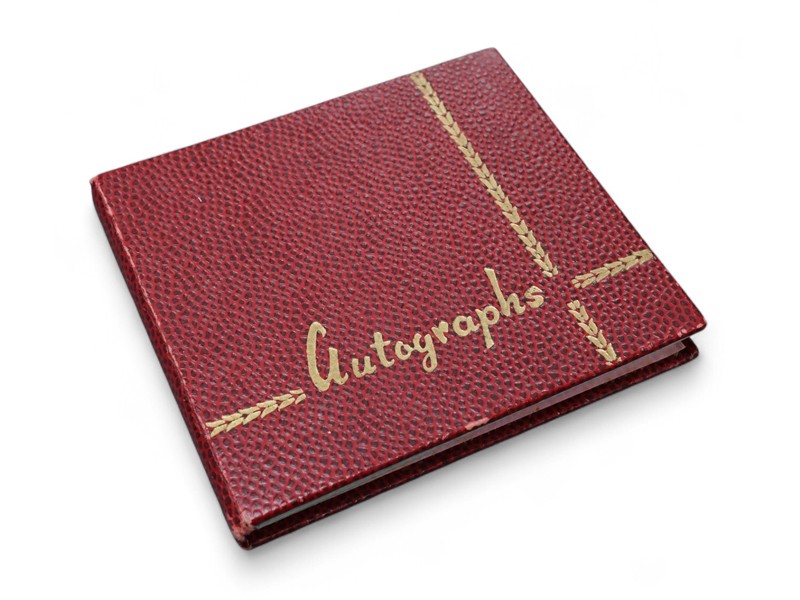 A 1960s autograph book including a page with all four The Beatles signatures A 1960s autograph book including a page with all four The Beatles signatures