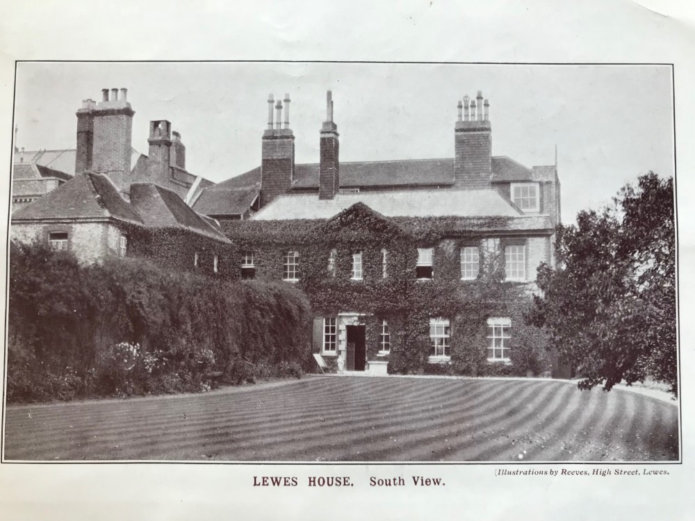 Lewes House from the gardens in the 1920s