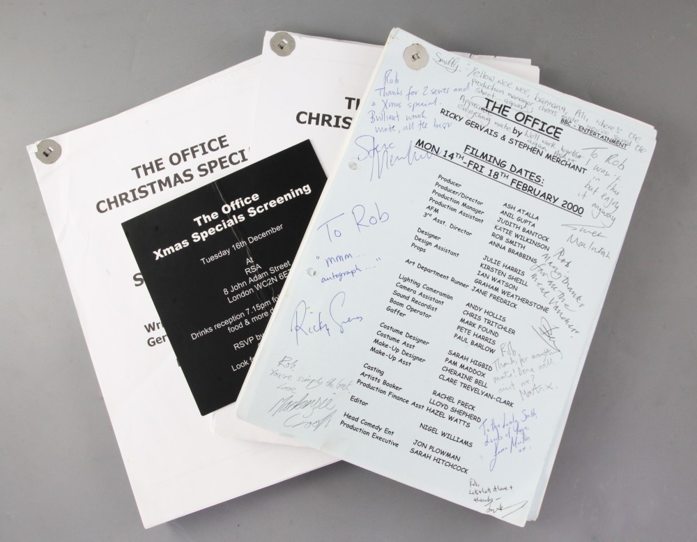 The Office signed scripts for Auction 